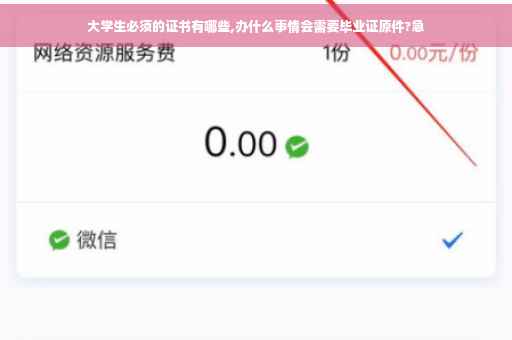 大学生必须的证书有哪些,办什么事情会需要毕业证原件?急