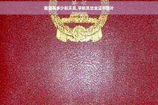 我国有多少航天员,宇航员毕业证书图片