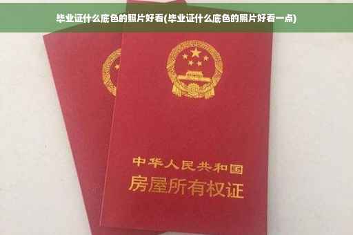 毕业证什么底色的照片好看(毕业证什么底色的照片好看一点)