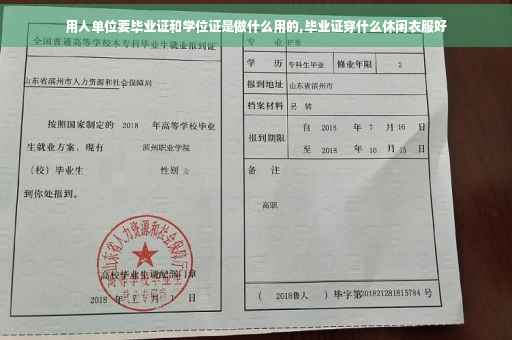 用人单位要毕业证和学位证是做什么用的,毕业证穿什么休闲衣服好