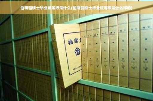 伯明翰硕士毕业证等级是什么(伯明翰硕士毕业证等级是什么样的)