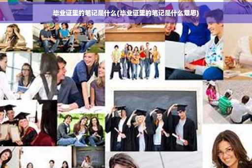 毕业证里的笔记是什么(毕业证里的笔记是什么意思)