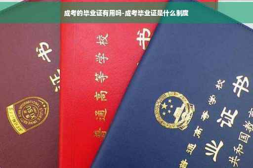 成考的毕业证有用吗-成考毕业证是什么制度