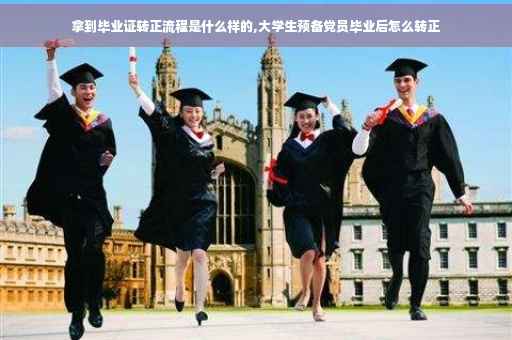 拿到毕业证转正流程是什么样的,大学生预备党员毕业后怎么转正