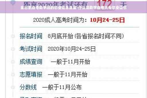 全日制自考助学班的毕业证含金量-什么是助学自考大专毕业证书