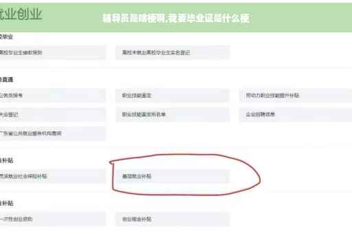 辅导员是啥梗啊,我要毕业证是什么梗