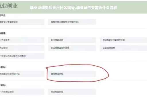 毕业证遗失后要用什么编号,毕业证挂失需要什么流程