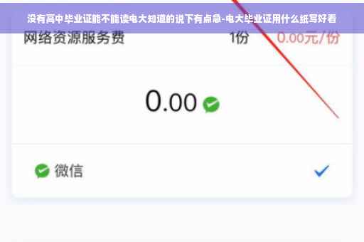 没有高中毕业证能不能读电大知道的说下有点急-电大毕业证用什么纸写好看