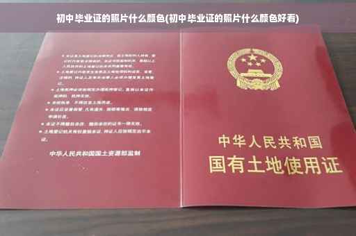 初中毕业证的照片什么颜色(初中毕业证的照片什么颜色好看)