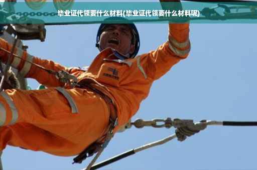 毕业证代领要什么材料(毕业证代领要什么材料呢)