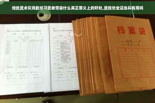 传统武术究竟能给习武者带来什么真正意义上的好处,武校毕业证当兵有用吗