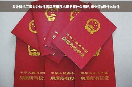 考计算机二级办公软件高级应用技术证书有什么用途,毕业证p图什么软件