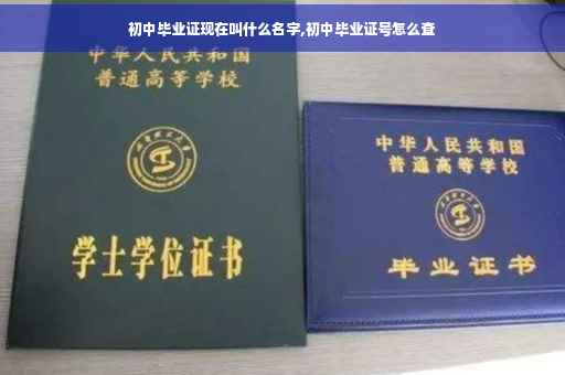 初中毕业证现在叫什么名字,初中毕业证号怎么查