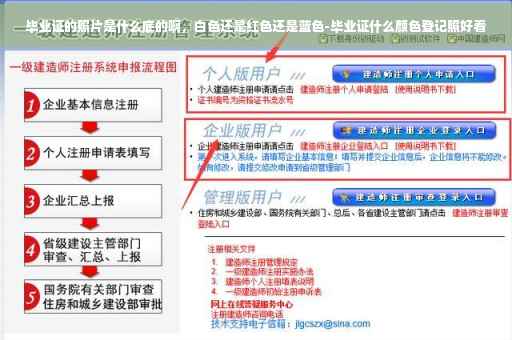 毕业证的照片是什么底的啊，白色还是红色还是蓝色-毕业证什么颜色登记照好看
