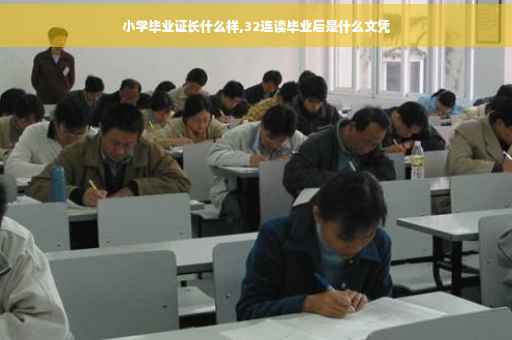 小学毕业证长什么样,32连读毕业后是什么文凭