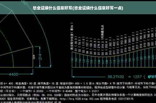 毕业证填什么信息好写(毕业证填什么信息好写一点)