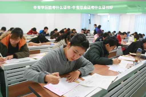 中专学历能考什么证书-中专毕业证考什么证书好