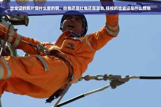 毕业证的照片是什么底的啊，白色还是红色还是蓝色,技校的毕业证是什么颜色