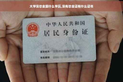 大学没毕业算什么学历,没有毕业证有什么证书