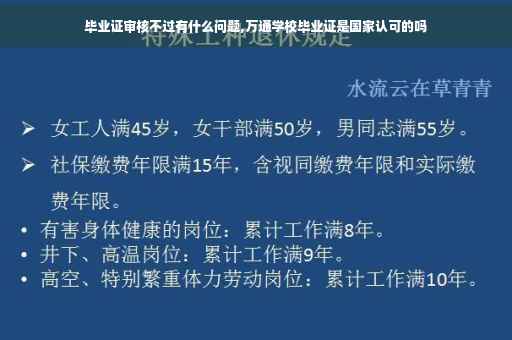 毕业证审核不过有什么问题,万通学校毕业证是国家认可的吗