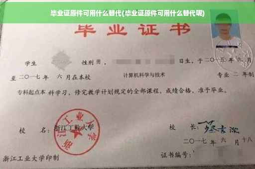 毕业证原件可用什么替代(毕业证原件可用什么替代呢)