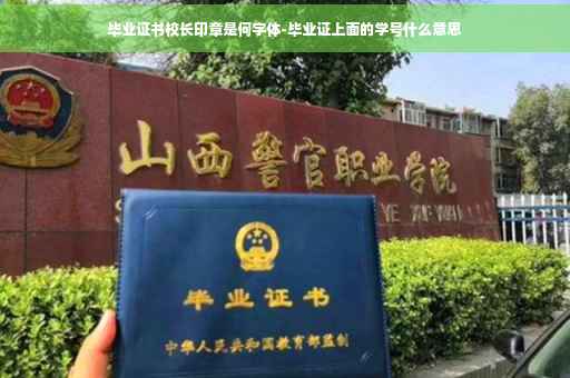 毕业证书校长印章是何字体-毕业证上面的学号什么意思