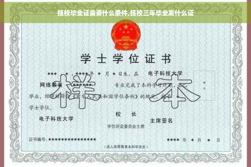 技校毕业证需要什么条件,技校三年毕业发什么证