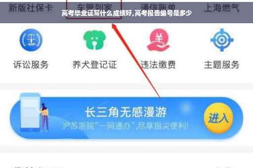 高考毕业证写什么成绩好,高考报告编号是多少