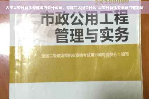 大学大专计算机考试考的是什么证，考试的大纲是什么-大专计算机专业证书有哪些