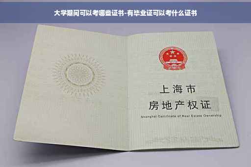 大学期间可以考哪些证书-有毕业证可以考什么证书