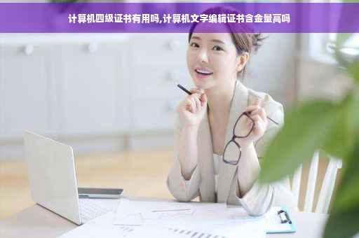 计算机四级证书有用吗,计算机文字编辑证书含金量高吗