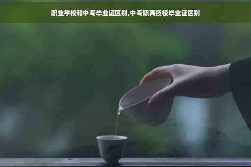 职业学校和中专毕业证区别,中专职高技校毕业证区别