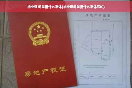毕业证 都是用什么字体(毕业证都是用什么字体写的)