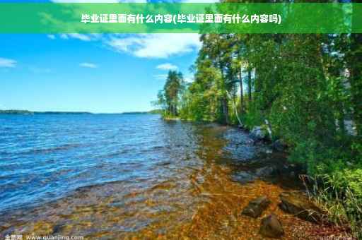 毕业证里面有什么内容(毕业证里面有什么内容吗)