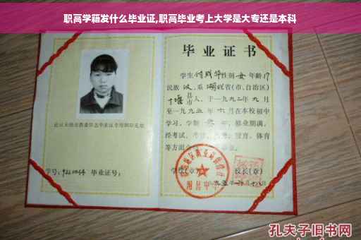 职高学籍发什么毕业证,职高毕业考上大学是大专还是本科
