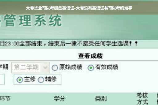 大专毕业可以考哪些英语证-大专没有英语证书可以考吗知乎