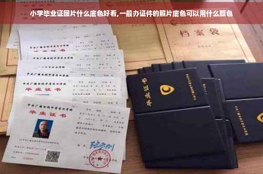 小学毕业证图片什么底色好看,一般办证件的照片底色可以用什么颜色