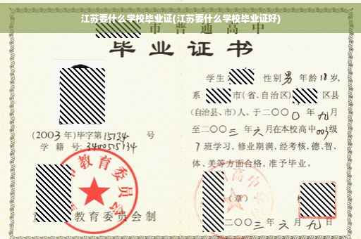 江苏要什么学校毕业证(江苏要什么学校毕业证好)