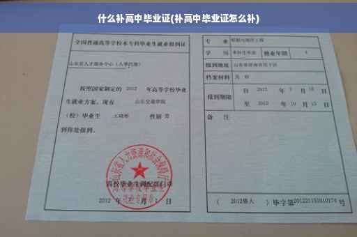 什么补高中毕业证(补高中毕业证怎么补)