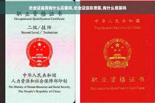 毕业证盗用有什么后果吗,毕业证信息泄露,有什么危害吗