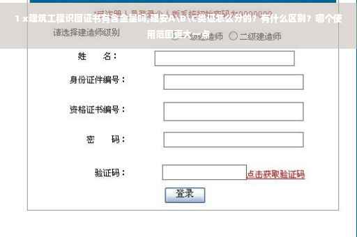 1 x建筑工程识图证书有含金量吗,建安A\B\C类证怎么分的？有什么区别？哪个使用范围更大一点