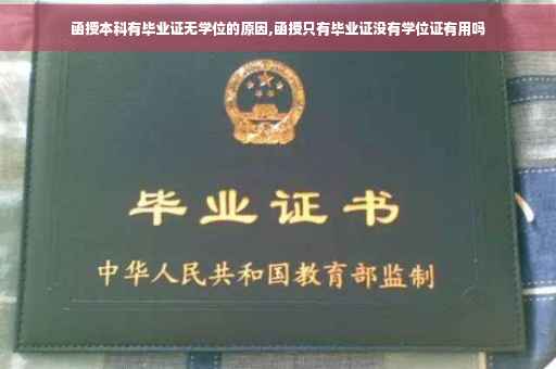 函授本科有毕业证无学位的原因,函授只有毕业证没有学位证有用吗