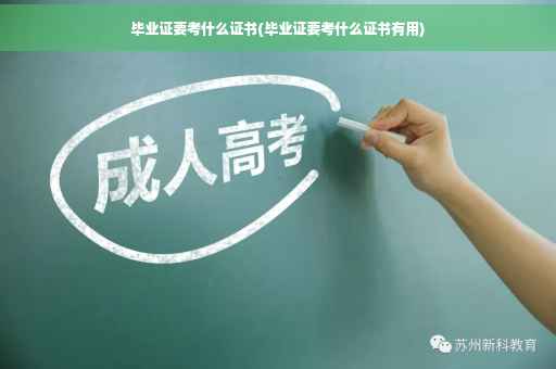 毕业证要考什么证书(毕业证要考什么证书有用)
