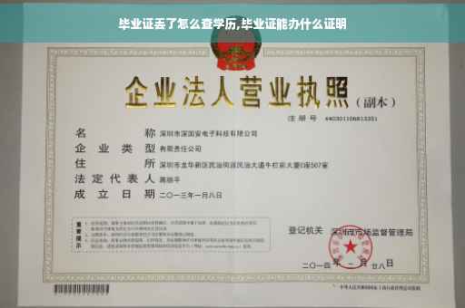 毕业证丢了怎么查学历,毕业证能办什么证明