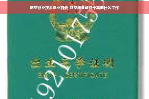 航空职业技术就业前景-航空毕业证能干其他什么工作