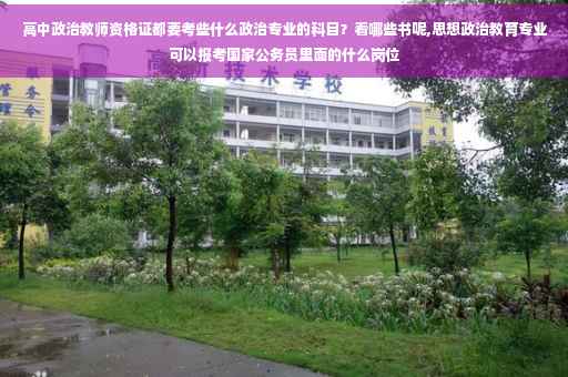 高中政治教师资格证都要考些什么政治专业的科目？看哪些书呢,思想政治教育专业可以报考国家公务员里面的什么岗位