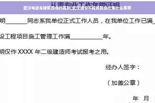 武汉电动车牌照颜色的区别,武汉通卡不同的颜色代表什么意思