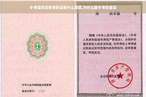 中专读完没有拿到证有什么原因,为什么我中专毕业证