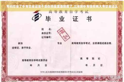 专科毕业了中专毕业证是不是在档案里面放着了,三年制中专技校有大专毕业证么