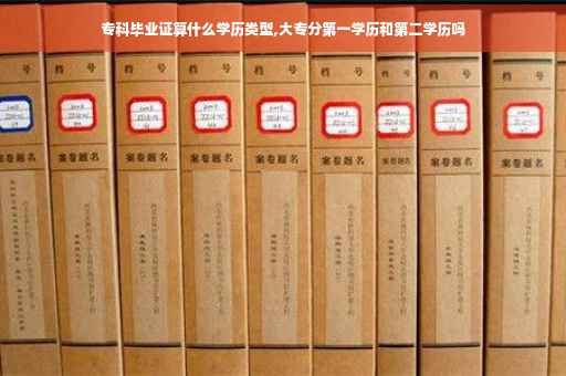 专科毕业证算什么学历类型,大专分第一学历和第二学历吗